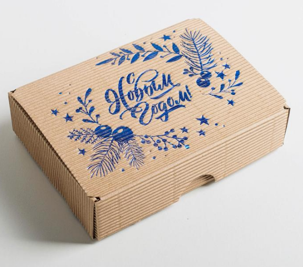 Складная рифлёная коробка «Тепла и уюта» (4996064)